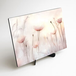 Wooden Wall Art for Bedroom - Pink Poppies