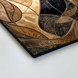 Dřevěný obraz - Art Deco portrét ženy