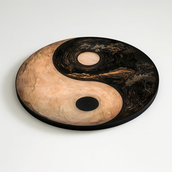 Round Wall Art Symbol - Yin and Yang