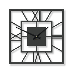 Nástenné hodiny do obývačky - Chronos | Antracitovo-šedá