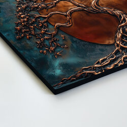 Wooden Wall Art - Eternal Tree of Life and Moon 