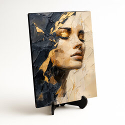 Luxury painting of a woman - Golden aura