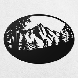 Nástěnná dekorace - Hory 