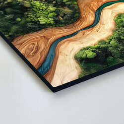 Colorful Wooden Wall Art - Abstract Forest