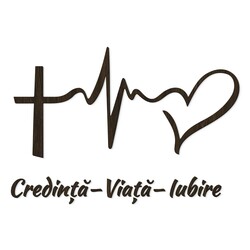 Autocolant de perete - Credință, Viață, Iubire | Wenge