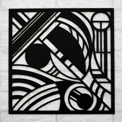 Absztrakt kép - Geometric | Fekete