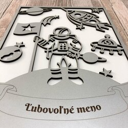 Tabuľka s menom - Astronaut