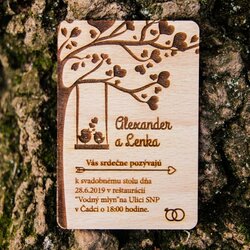 Svadobná magnetka - Pozvánka obdĺžnik