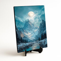 Drevený nástenný obraz - Mesačné štíty 