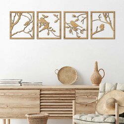 4-piece Sticker - Relax in Nature | Gold Craft Oak