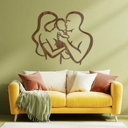 Wooden Wall Art - Family | Walnut