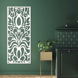 3D dekor fali panel - Zahra | Fehér