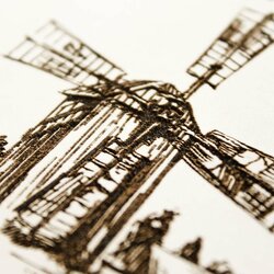 Decorative Picture - Village | White