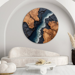 Wooden picture - Birth of the river