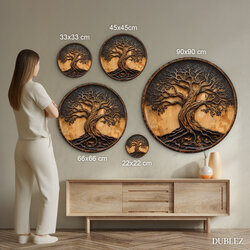 Wooden Wall Art - Olive Tree