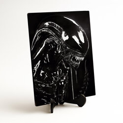 Černobílý filmový obraz - Vetřelec