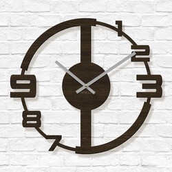 Moderné hodiny na stenu do obývačky - Summery | Wenge