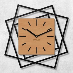 3D Wooden Wall Clock - Frames | Beech