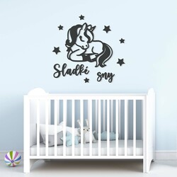 Sticker on the wall for children&#039;s room - Sweet dreams | Anthracite Gray
