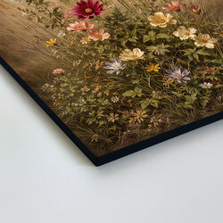 Drevený obraz na stenu do kuchyne - Krása lúčnych kvetov