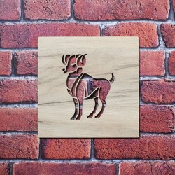 Drevený obraz - Znamenie Baran | Dub zlatý