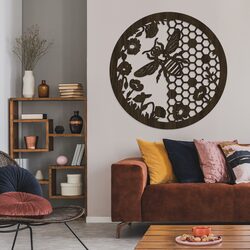 Gift for a Beekeeper - Wall Art Bee | Wenge