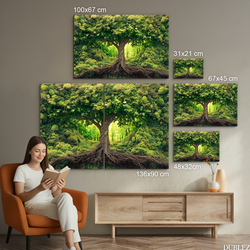 Zelený obraz stromu života - Gaia