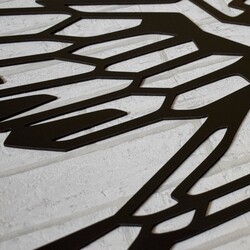 Polygonal Wall Art from Wood - Eagle | Black