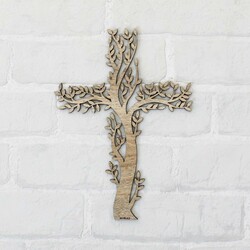 Wooden Cross on the Wall | Oak Sonoma