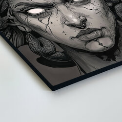 Imagine mitologic din lemn - Medusa