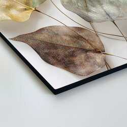 Wooden wall art - Stylish leaves