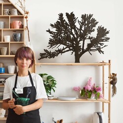 Wooden Cut-Out Decoration - Bush | Wenge