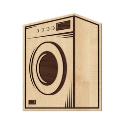 Fa ajtótábla - Mosoda | Juhar