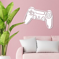 Wooden Wall Art for Boy - Joystick | White