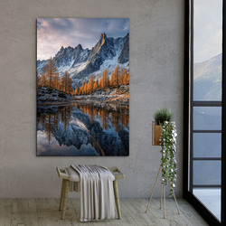 Wall painting of nature - Autumn in the mountains