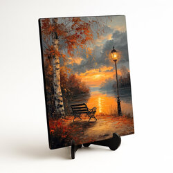 Image - Sunset by the lake