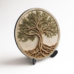 Round picture of the tree of life - The power of roots