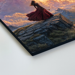 Obraz do předsíně - Snící žena na útesu