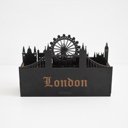 Organizér na perá - London | Čierna