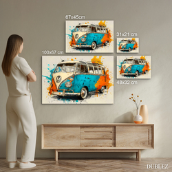 Wooden picture - Volkswagen T1 Bus