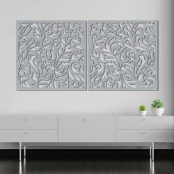 Modern Wall Art for Bedroom - Breeze | Silver