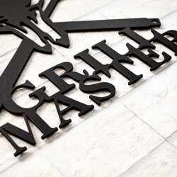 Dekorácia na stenu do kuchyne - Grill Master | Čierna