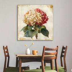 Vintage obraz kvetu - Romantická hortenzia