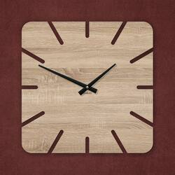 Kitchen Wall Clock - Quadra | Oak Sonoma