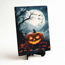 Wooden Wall Art - Halloween Pumpkin