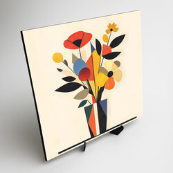 Wall Art of Abstract - Geometric Flowers