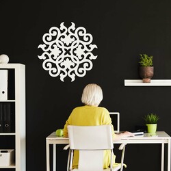 Wooden Ornament on the Wall | White