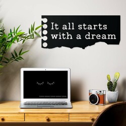 Kids Room Decor - Motivational Quote  | Black