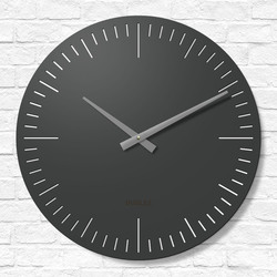 Designové nástěnné hodiny - Minute | Antracitově-šedá
