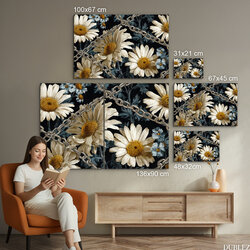 Umelecký obraz - Margarétky v reťaziach 